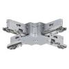 Liitin X-haara URail X-Connector 36x36 mm mattakromi
