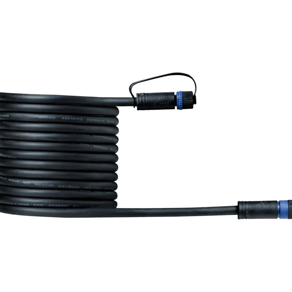 Liitäntäkaapeli Paulmann Plug & Shine 1m ulkovalaistukseen IP68 musta