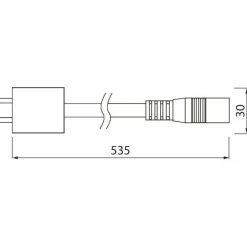 Liitosjohto Airam Linear LED -valaisimille 500 mm
