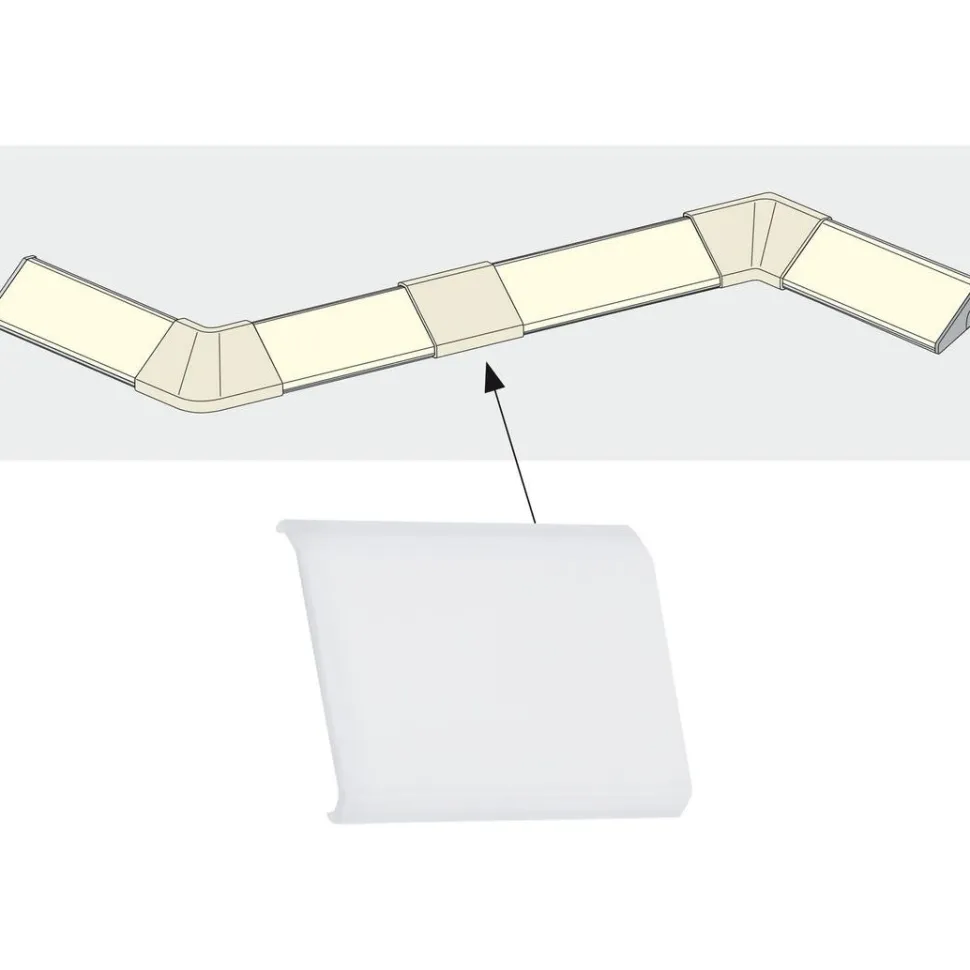 Liittimen suojus LED-profiiliin Paulmann Delta, 4kpl