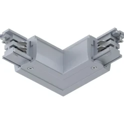 L-liitin Paulmann ProRail3, 101x101mm, ulko, hopea