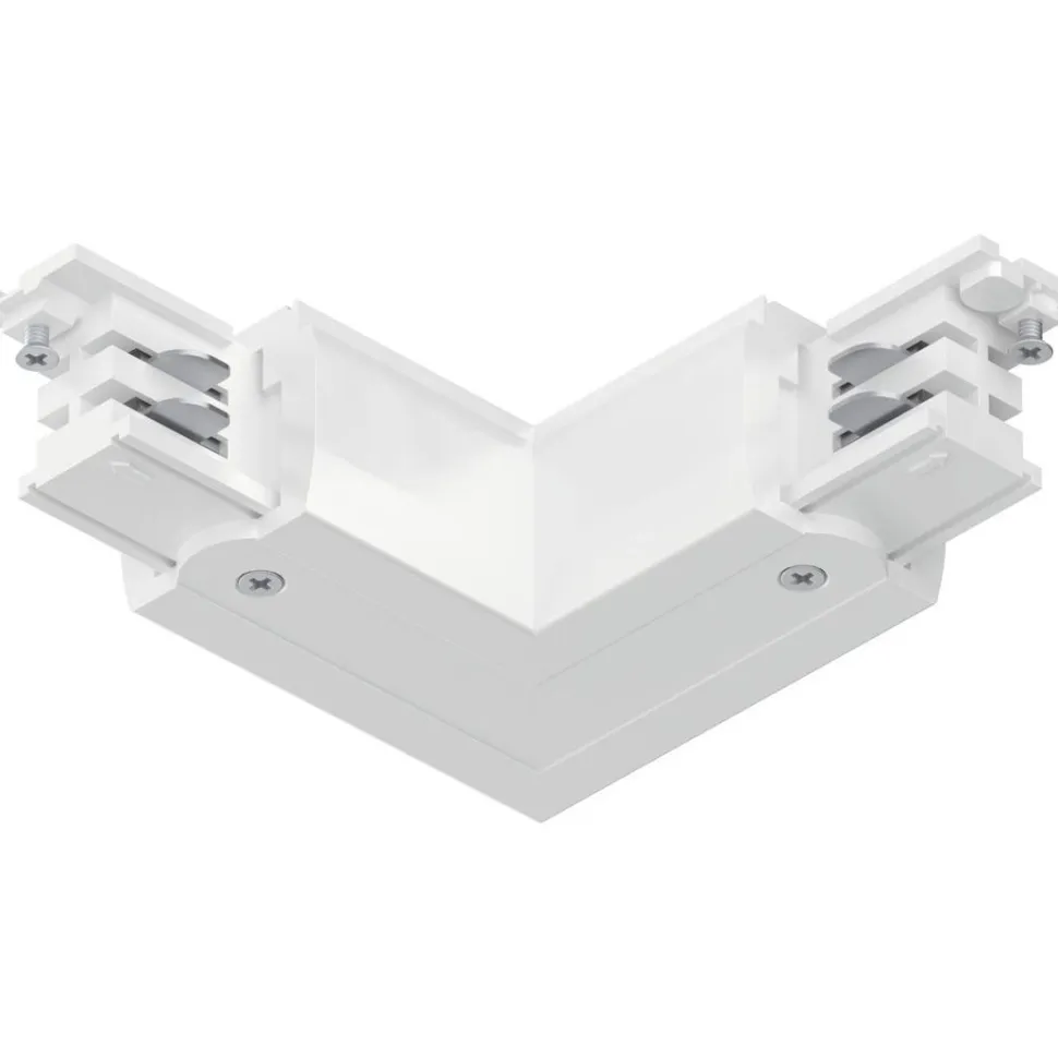 L-liitin Paulmann ProRail3, 101x101mm, ulko, hopea
