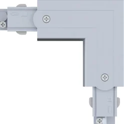 L-liitin Paulmann ProRail3, 101x101mm, sisä, musta