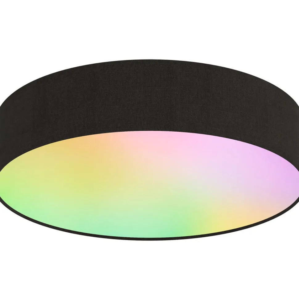 Älykattoplafondi Calex Smart Ø30cm RGB + 3000-6500K musta