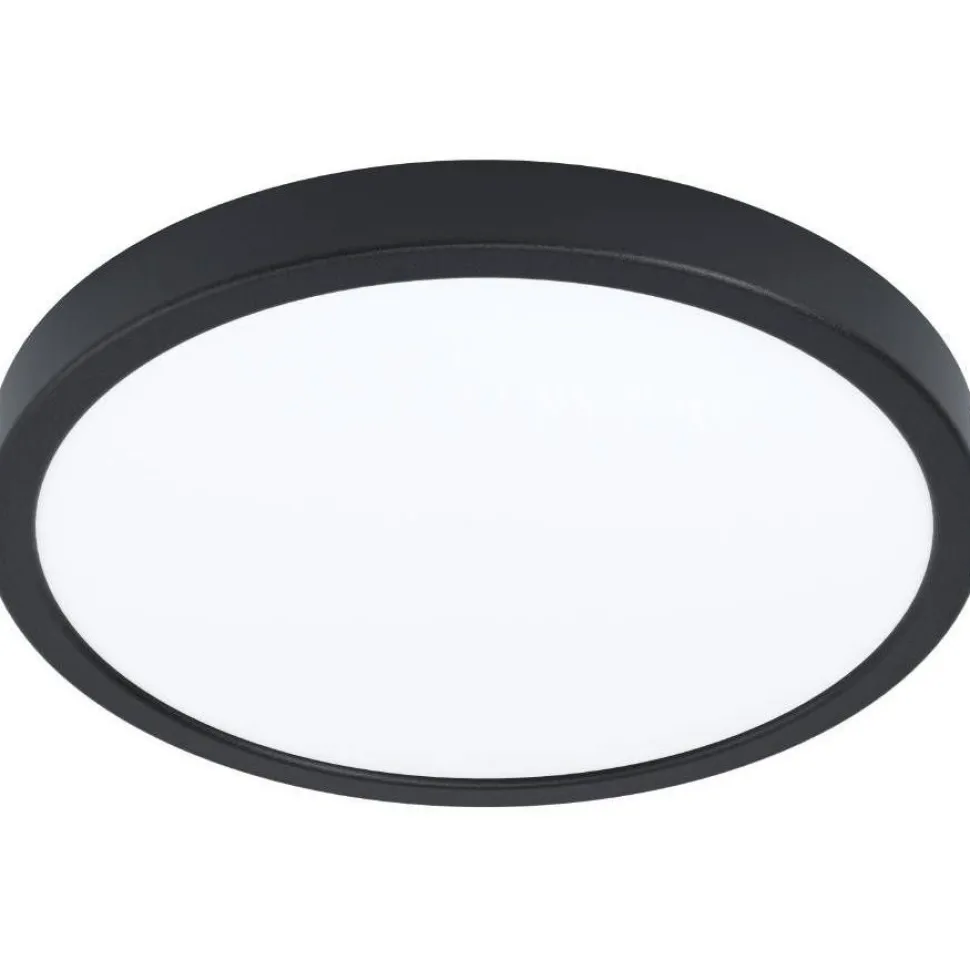 Älykatto-/seinävalaisin Eglo Argolis-Z, LED, Ø28.5cm, ulos, musta