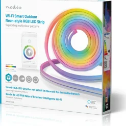Älykäs LED-nauha Nedis SmartLife RGB NEON WiFi WIFILN51CRGB 5m