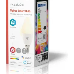 Älylamppu Nedis SmartLife RGB ZBLC10E14, 4.9W, E14, 2200-6500K