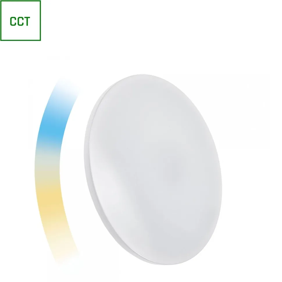 Älyplafondi Spectrum Smart Nymphea Ø488x70mm 36W CCT+DIM WI-FI 2700-6500K valkoinen