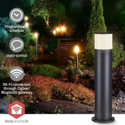 Älypylväsvalaisin Nedis ZBLOP10RGBW Smartlife ZigBee musta