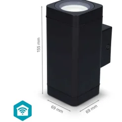 Älyseinävalaisin Nedis BTLOW05RGBW Smartlife Bluetooth musta