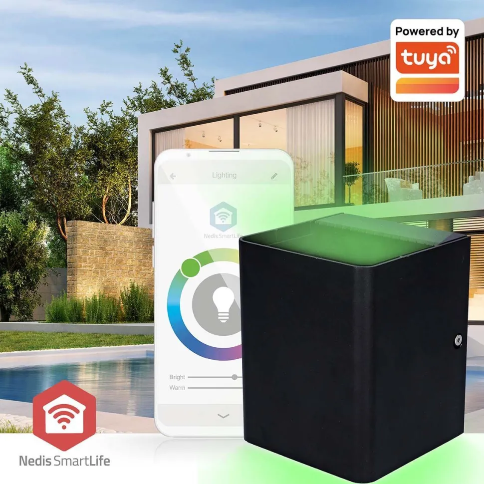Älyseinävalaisin Nedis ZBLOW10RGBW Smartlife ZigBee musta