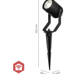 Älyspottivalaisin Nedis ZBLOS10RGBW3 Smartlife ZigBee musta