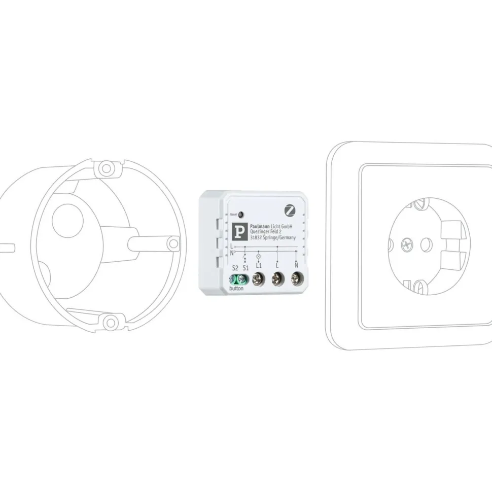 Älyvalaistusohjain Paulmann Smart Home Zigbee 3.0, uppoasennettava, On/Off