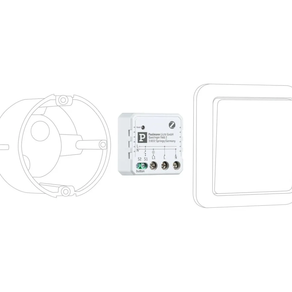 Älyvalaistusohjain Paulmann Smart Home Zigbee 3.0, uppoasennettava, On/Off