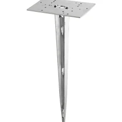Maajalka Trio 200x405x140 mm harjattu teräs