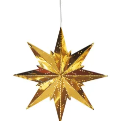 Metallitähti Star Trading Mini, 25cm, valkoinen