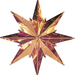 Metallitähti Star Trading Mini, 25cm, valkoinen