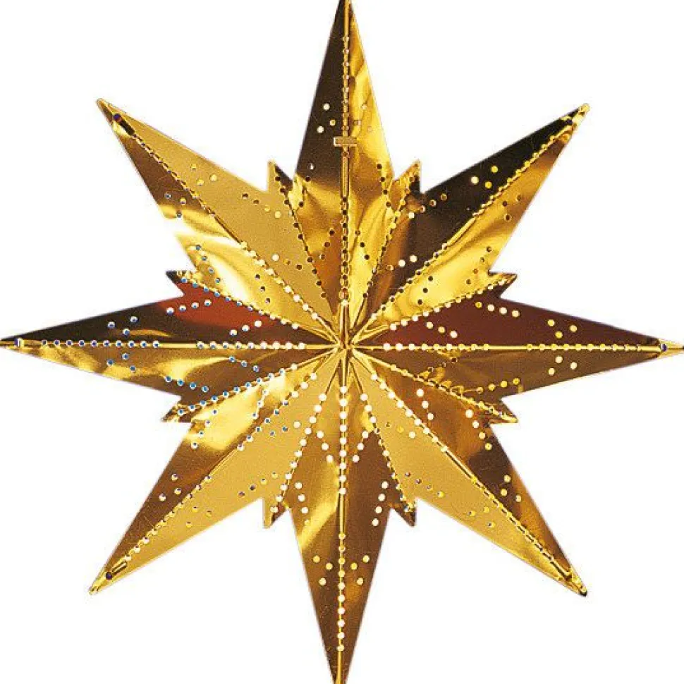 Metallitähti Star Trading Mini, 25cm, valkoinen
