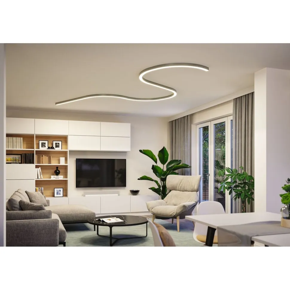 Modulaarinen LED-profiilivalaisin Linion Power Channel syöttävä 230/24V 100VA 1m signaalimusta