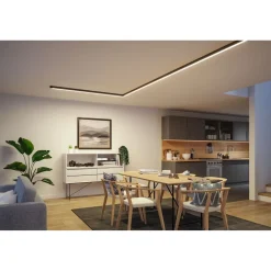 Modulaarinen LED-profiilivalaisin Linion Power Channel syöttävä 230/24V 100VA 1m signaalimusta