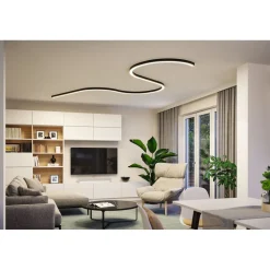 Modulaarinen LED-profiilivalaisin Linion Power Channel syöttävä 230/24V 100VA 1m signaalimusta