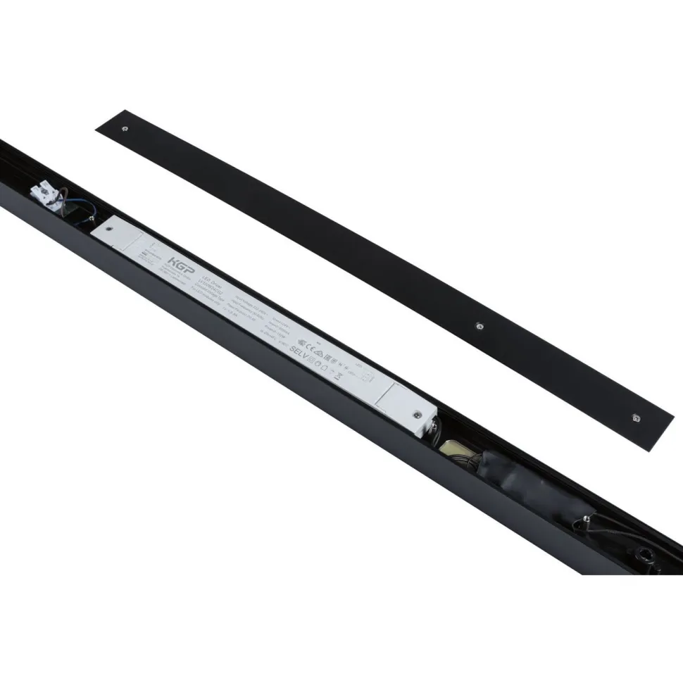 Modulaarinen LED-profiilivalaisin Linion Power Channel syöttävä Zigbee 230/24V 150VA 1m mattakromi