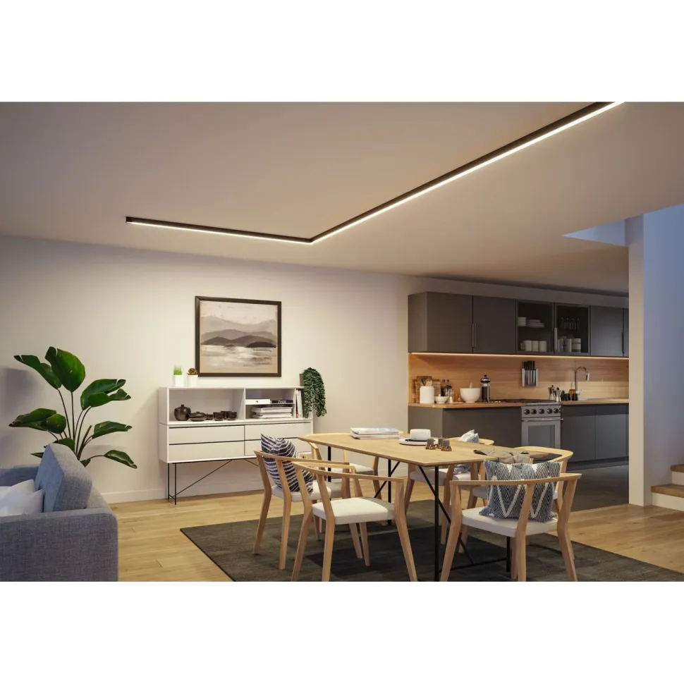 Modulaarinen LED-profiilivalaisin Paulmann Linion Light Channel Zigbee 0.5m 24V 8.5W 3000K mattakromi