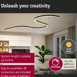 Modulaarinen LED-profiilivalaisin Paulmann Linion Light Channel Zigbee 0.5m 24V 8.5W 3000K mattakromi