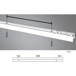 Modulaarinen LED-profiilivalaisin Paulmann Linion Light Channel Zigbee 0.5m 24V 8.5W 3000K mattakromi