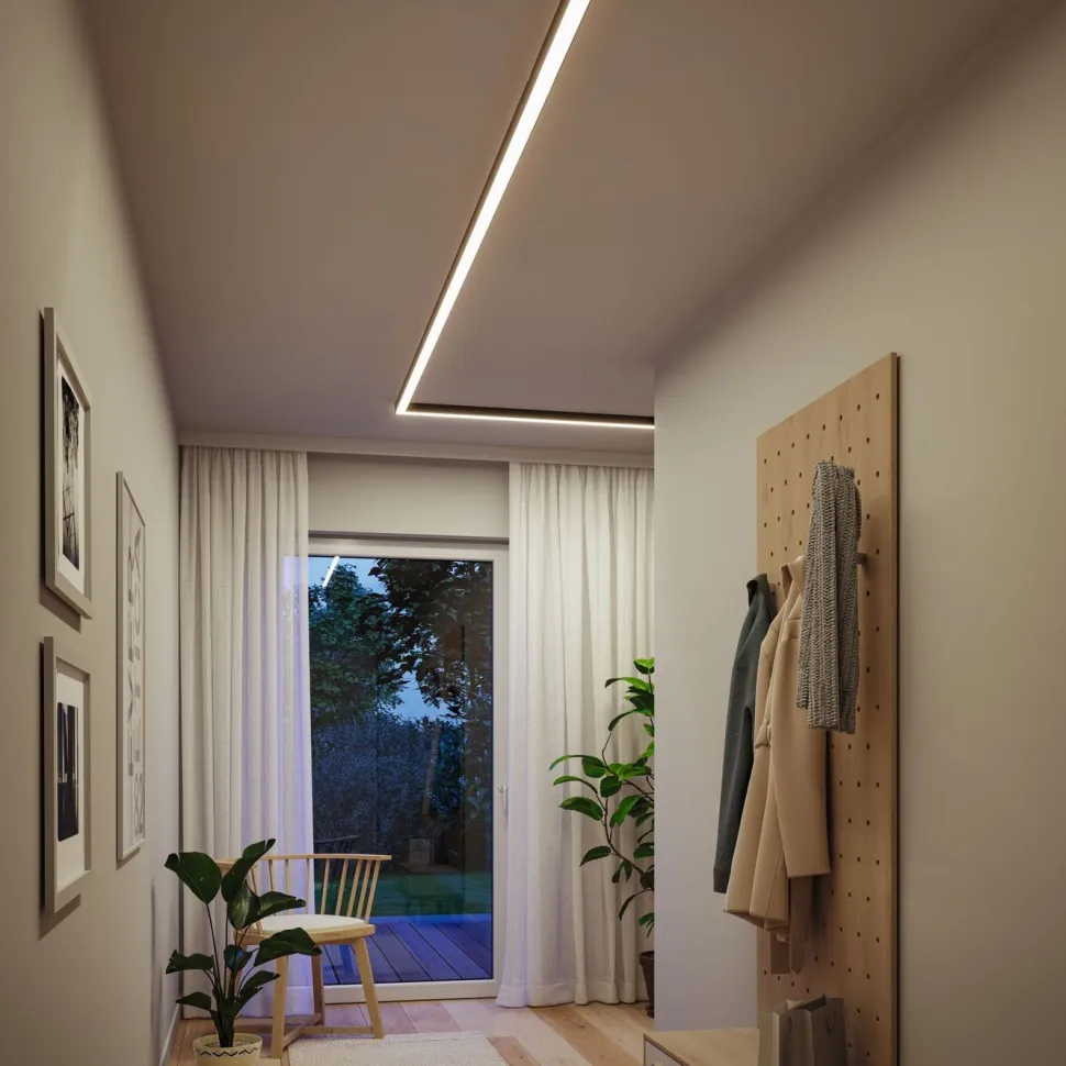 Modulaarinen LED-profiilivalaisin Paulmann Linion Light Channel Zigbee 0.5m 24V 8.5W 3000K mattakromi