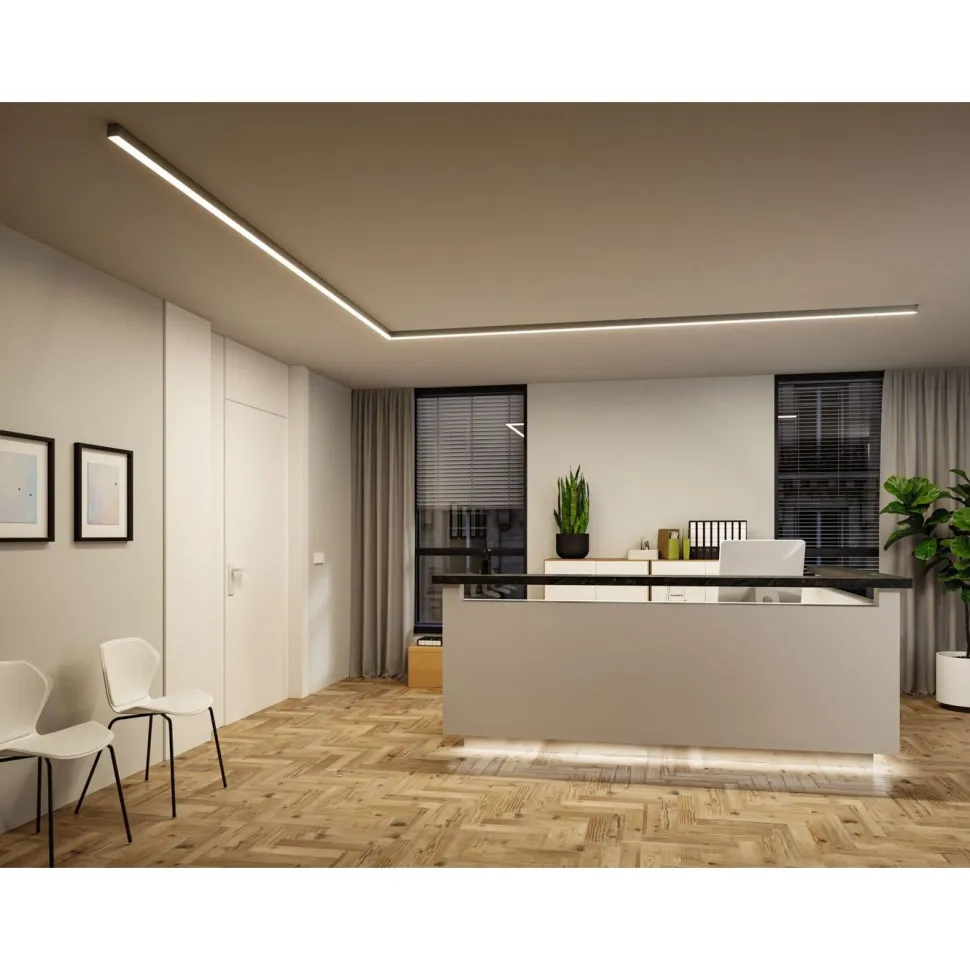 Modulaarinen LED-profiilivalaisin Paulmann Linion Light Channel Zigbee 0.5m 24V 8.5W 3000K mattakromi