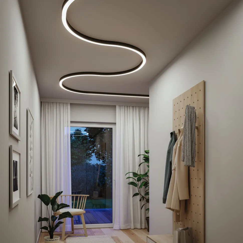 Modulaarinen LED-profiilivalaisin Paulmann Linion Light Channel Zigbee 0.5m 24V 8.5W 3000K mattakromi