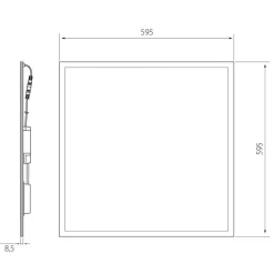 Moduulivalaisin Airam Plata 45W/840 PSMP, IP20, 4000K, 4600lm, suojus strukturoitua muovia