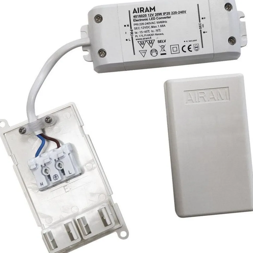 Muuntaja Airam Tasajännitelähde 12V 20W IP20