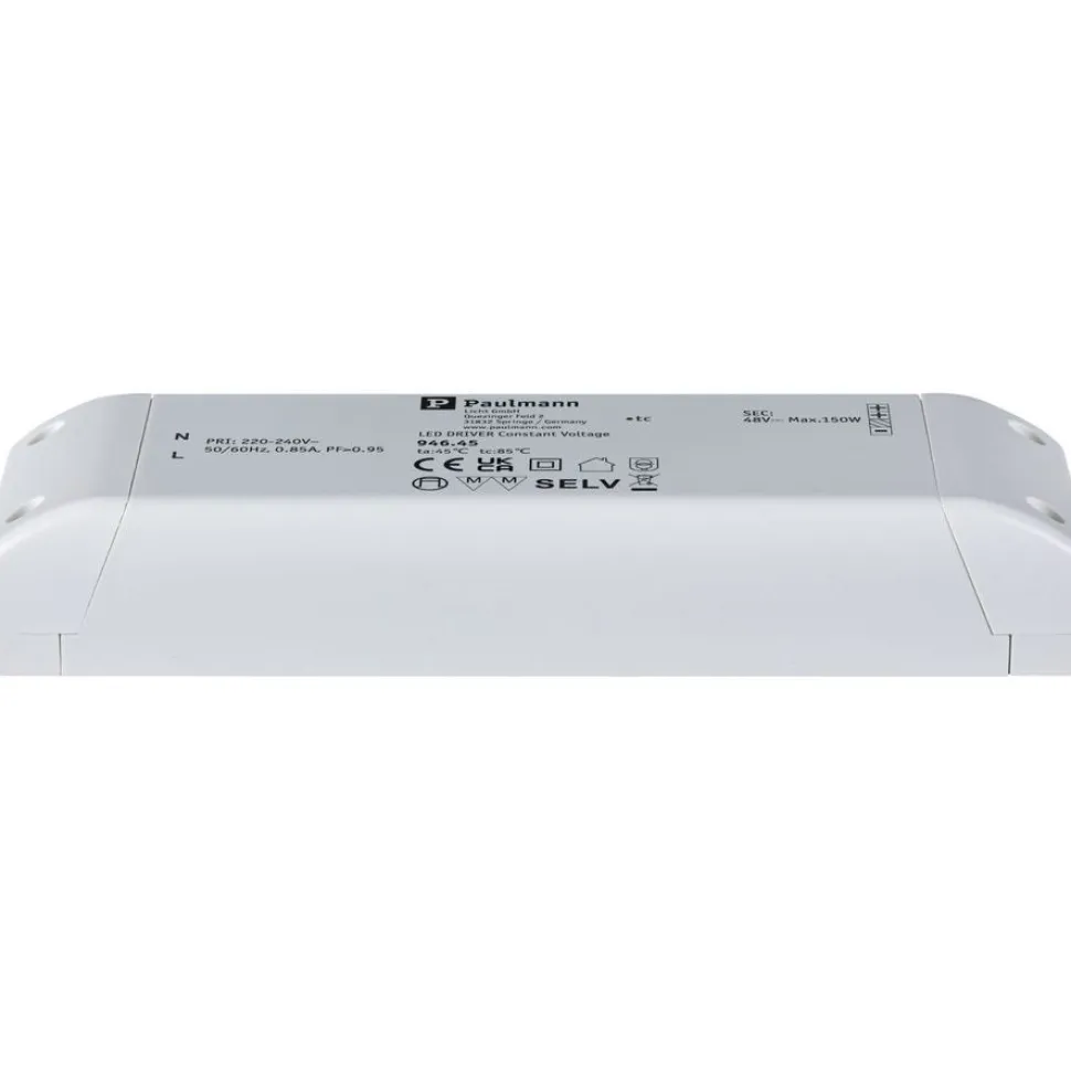 Muuntaja Paulmann ULine, 150VA, 230/48V, 33mm, valkoinen