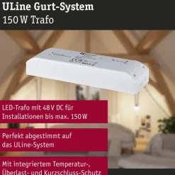 Muuntaja Paulmann ULine, 150VA, 230/48V, 33mm, valkoinen