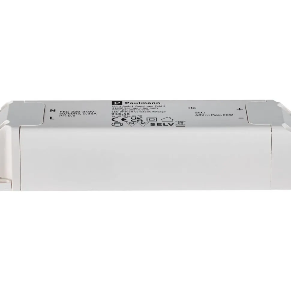 Muuntaja Paulmann ULine, 60VA, 230/48V, 29mm, valkoinen