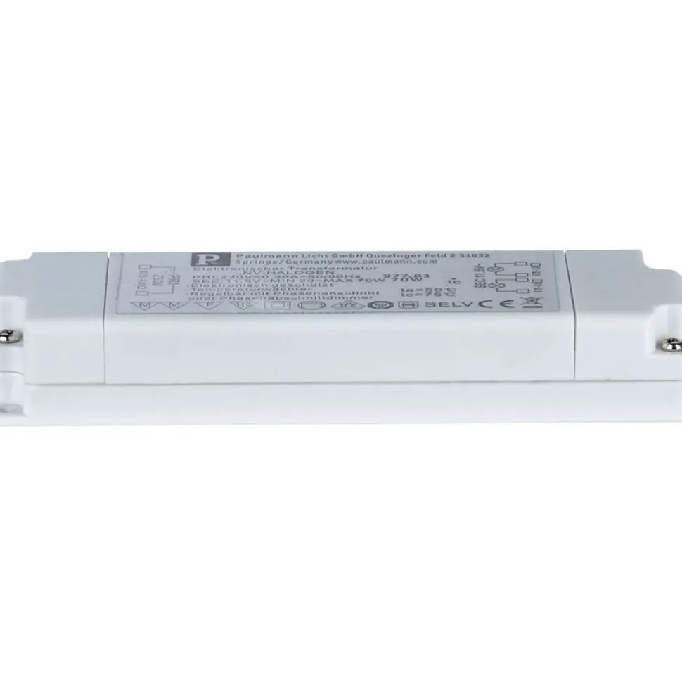 Muuntaja Paulmann VDE Flat Halogen AC, max.20-70W, 230/12V, 70VA, valkoinen