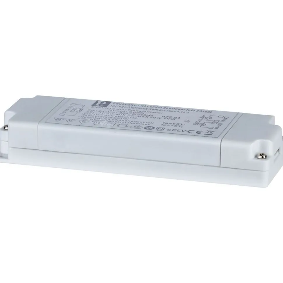 Muuntaja Paulmann VDE Flat Halogen AC, max.20-70W, 230/12V, 70VA, valkoinen
