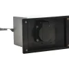Muuripistorasia Rudus 16 A 220-250 V IP44 190x185x98 mm musta