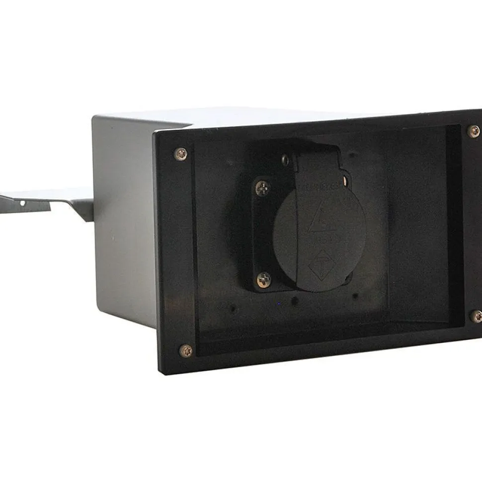 Muuripistorasia Rudus 16 A 220-250 V IP44 190x185x98 mm musta