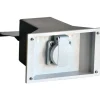 Muuripistorasia Rudus 16 A 220-250 V IP44 190x185x98 mm harmaa