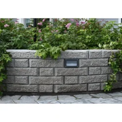 Muurivalaisin Rudus Aitakivi lipalla 160x185x96 mm tummanharmaa