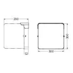 Numerovalaisin Airam Noppa Cube, IP65, 4000K, 900lm