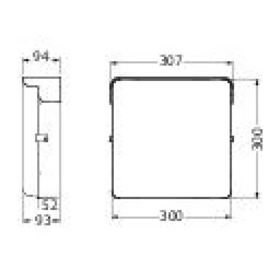 Numerovalaisin Airam Noppa Flat, IP65, 4000K, 900lm
