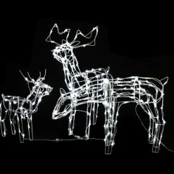 3-osainen Poro jouluvalokoriste, 229 LED-valoa