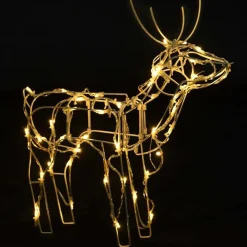 3-osainen Poro jouluvalokoriste, 229 LED-valoa, lämmin valkoinen