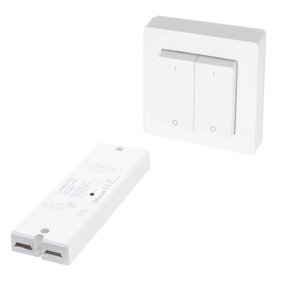 2-osainen säädin- ja himmenninsetti Limente Smart 557 Greenline 24V IP20 valkoinen