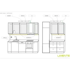 2-osainen säädin- ja himmenninsetti Limente Smart 552 Luxus 24V IP20 valkoinen