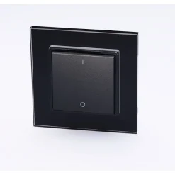 Painonappi-himmennin FTLIGHT Perfect 12-36 V DC seinäasennus 86x86x13 mm musta